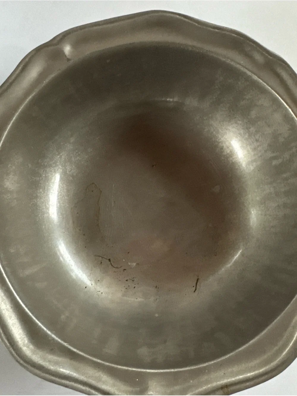 Set Wilton Columbia Mount Joy PA  Pewter Scalloped Edge Casserole Dish Lid Bowl